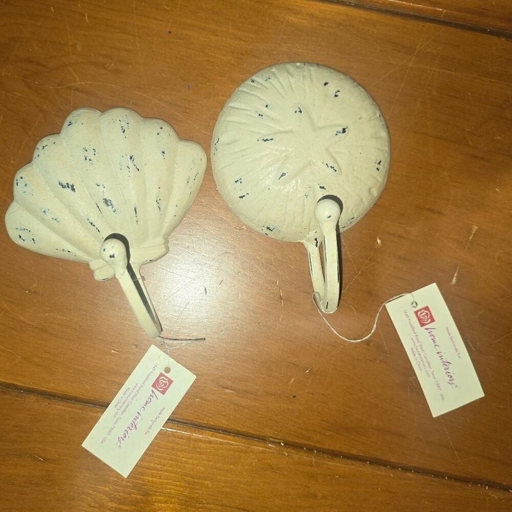 Home Interior Sea Shell Towel Holders!